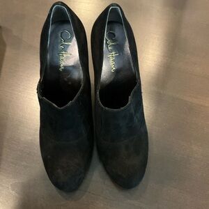 New Cole Haan black suede booties